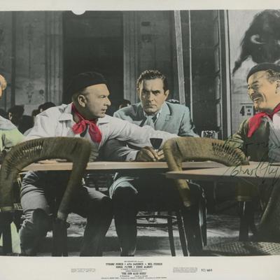 The Sun Also Rises Errol Flynn signed movie photo. GFA Authenticated