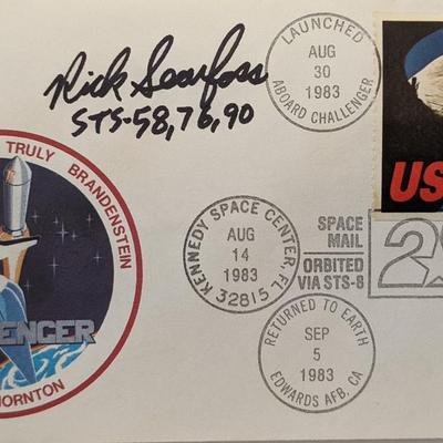 Richard A. Searfoss Signed NASA 25th Anniversary Challenger First Day Cover 