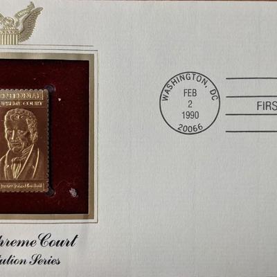 Constitution Series US Supreme Court Gold Stamp Replica First Day Cover