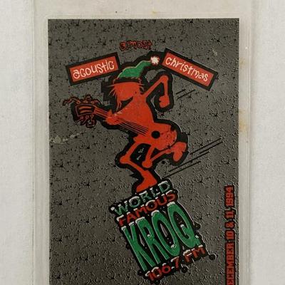 KROQ-FM Acoustic Christmas '94 Backstage Pass