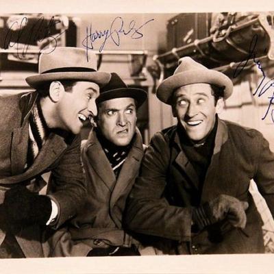 Ritz Brothers signed movie still photo 