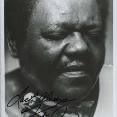 Fats Domino signed photo. GFA Authenticated