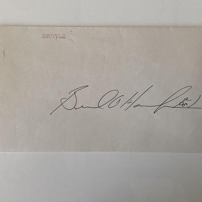NASA astronaut Bernard A. Harris Jr. original signature 