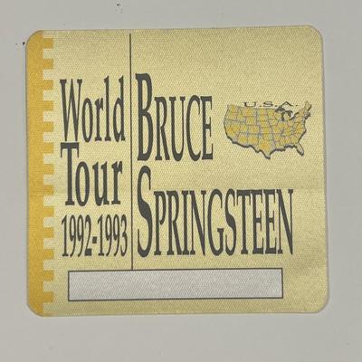 Bruce Springsteen backstage pass 