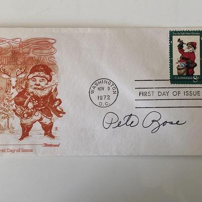 Pete Rose signed first day cover 