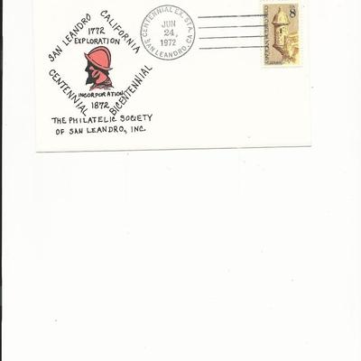 San Leandro Philatelic Society - First Day Cover - 1972