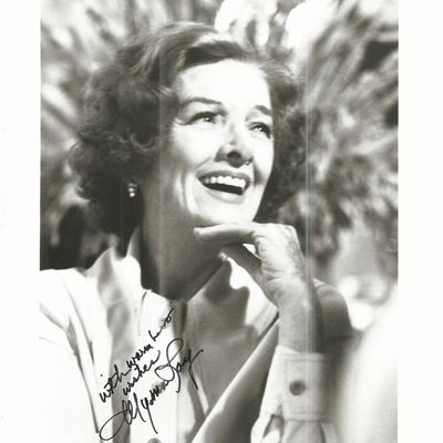 Myrna Loy signed photo