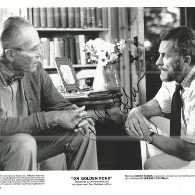 On Golden Pond Dabney Coleman Signed Photo