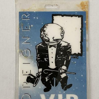 Foreigner VIP Backstage Pass