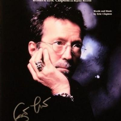 Eric Clapton signed sheet music