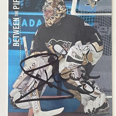 Pittsburgh Penguins Johan Hedberg 2003 In The Game #40 signed trading card 