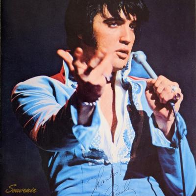 Elvis Presley signed Souvenir Photo Album