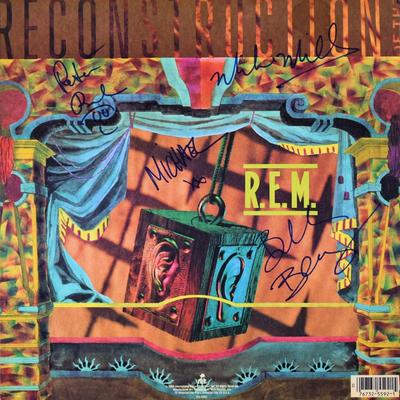 R.E.M. signed Fables of the Reconstruction album