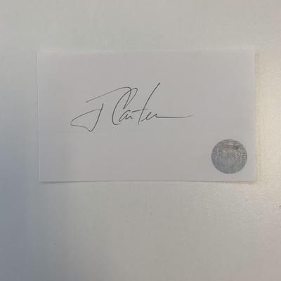 Jimmy Carter original signature. GFA Authenticated