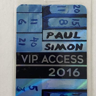 Paul Simon Backstage Pass