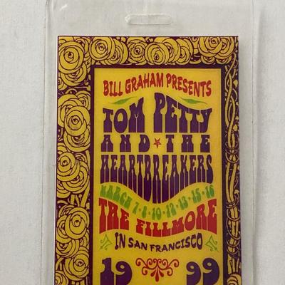 Tom Petty and the Heartbreakers The Fillmore 1999 Backstage Pass