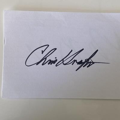Christopher C. Kraft Jr. original signature 