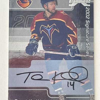 Atlanta Thrashers Tomi Kallio signed autographed card 
