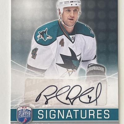 San Jose Sharks Rob Lake 2009 Upper Deck #4 signed trading card 