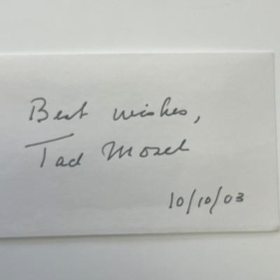 Tad Mosel original signature