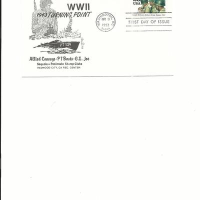 WWII 1943 Turning Point - First Day Cover - Washington D.C. - 1993