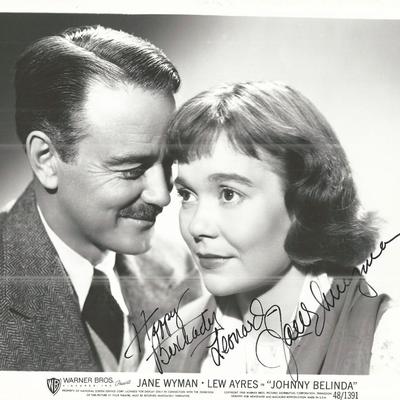 Johnny Belinda Jane Wyman Signed Movie Photo
