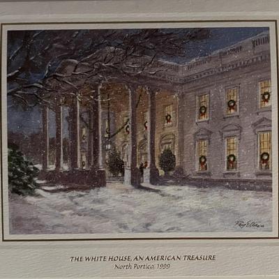 Bill and Hillary Clinton facsimile signed Christmas card