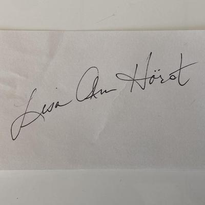 PGA golfer Lisa Ann Hörst original signature 