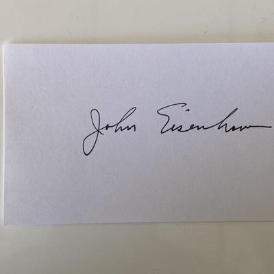 John Eisenhower original signature  