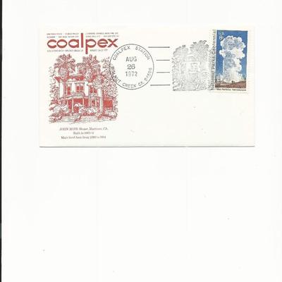 Coalpex - John Muir - First Day Cover - 1972 - Walnut Creek, CA