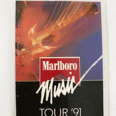 Marlboro Music '91 Tour Backstage Pass