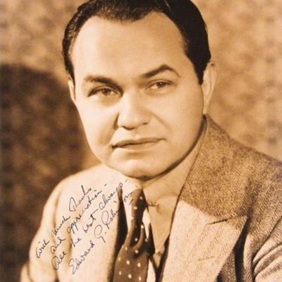 Edward G. Robinson signed portrait photo 