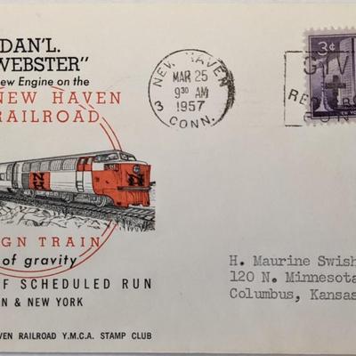 Dan'l Webster New Engine On The New Haven Railroad First Day Cover
