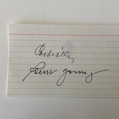 Robert Young original signature 