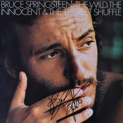 Bruce Springsteen signed The Wild, The Innocent & The E-Street Shuffle album
