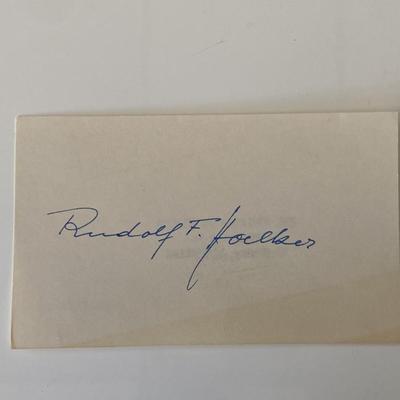 Dr. Rudolf Hoelker original signature 