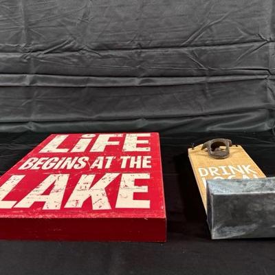 Lake House Sign Home Decor