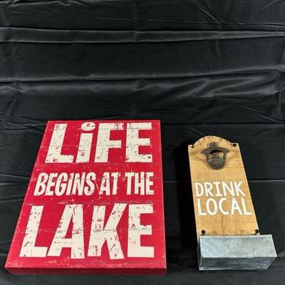 Lake House Sign Home Decor