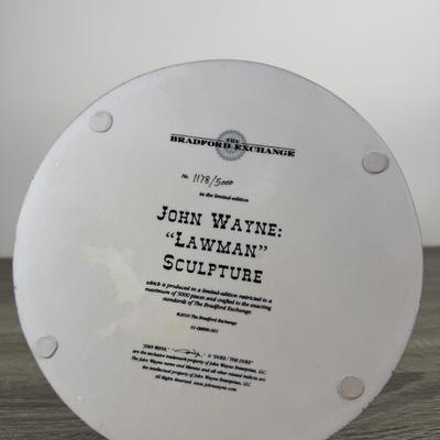 LOT 2B: 2010 Bradford Exchange John Wayne “Lawman” Sculpture #1178/5000 (14.5”)