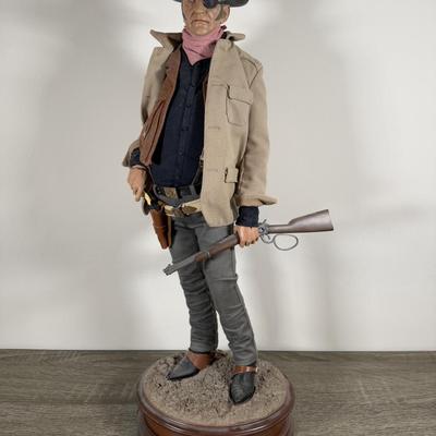 LOT 3B: Sideshow Collectibles John Wayne Western Hero Premium Format Figurine #496/1000 (23”)