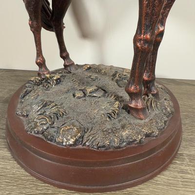 LOT 5B: 2014 Bradford Exchange John Wayne Cold-Cast Bronze Masterpiece Sculpture #781/5000 (17”)
