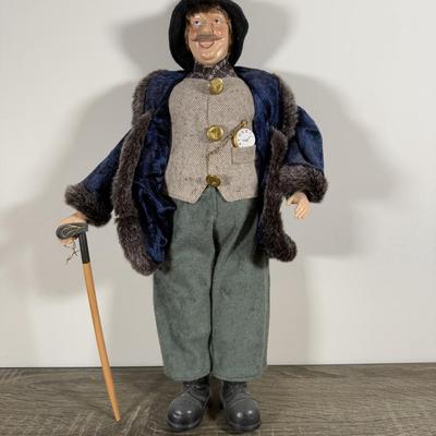 LOT 7B: Dennis East International Christmas Caroler William (17.5”)
