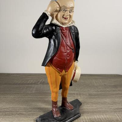 LOT 11B: Painted Cast Iron Benjamin Franklin Doorstop