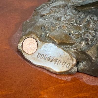 LOT 13B: Franklin Mint Limited Edition John Wayne on Horseback Sculpture #4/1000