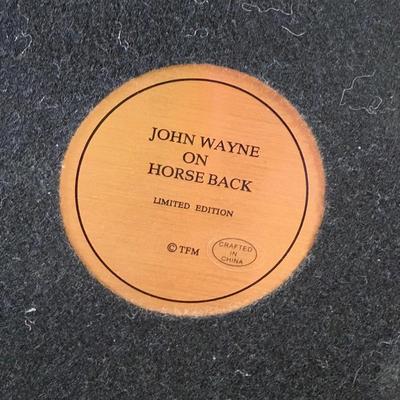 LOT 13B: Franklin Mint Limited Edition John Wayne on Horseback Sculpture #4/1000