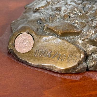 LOT 13B: Franklin Mint Limited Edition John Wayne on Horseback Sculpture #4/1000