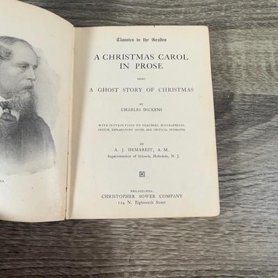 LOT 23K: Antique & Vintage Books - 1912 A Christmas Carol, Life & Adventures of Martin Chuzzlewit, 1911 Charles Dickens by His...