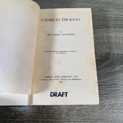 LOT 23K: Antique & Vintage Books - 1912 A Christmas Carol, Life & Adventures of Martin Chuzzlewit, 1911 Charles Dickens by His...