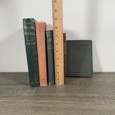LOT 23K: Antique & Vintage Books - 1912 A Christmas Carol, Life & Adventures of Martin Chuzzlewit, 1911 Charles Dickens by His...
