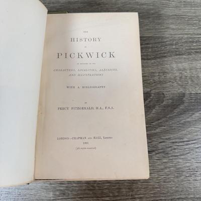 LOT 23K: Antique & Vintage Books - 1912 A Christmas Carol, Life & Adventures of Martin Chuzzlewit, 1911 Charles Dickens by His...